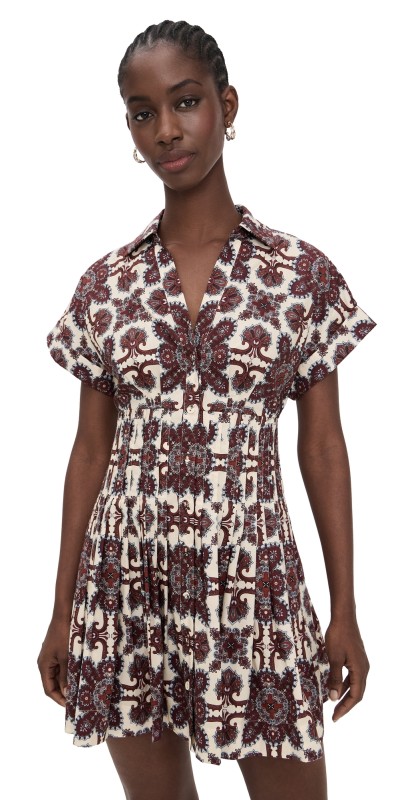 Cara Cara Nash Mini Dress Vintage Tile Berry