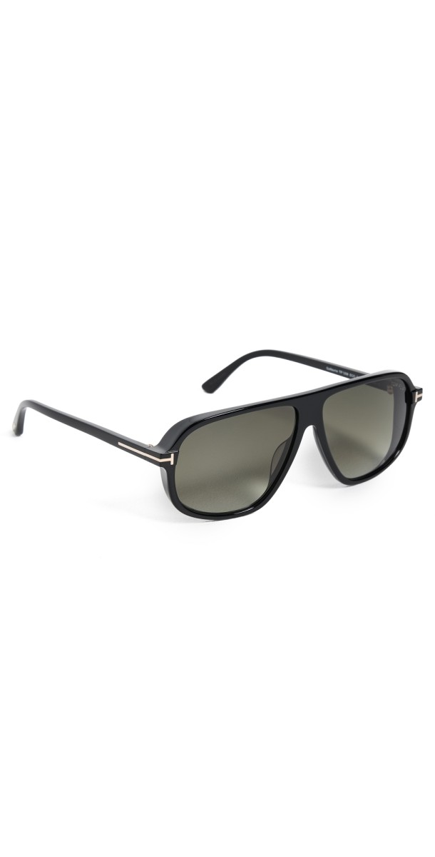 Tom Ford Guillaume Sunglasses Shiny Black/Gradient Smok