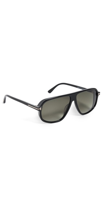 Tom Ford Guillaume Sunglasses Shiny Black/Gradient Smok