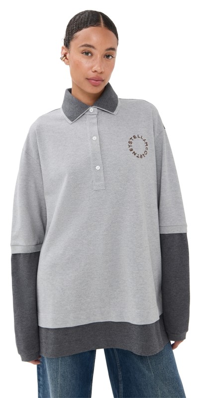 Stella McCartney Double Layered Oversized Polo Multicolor 2
