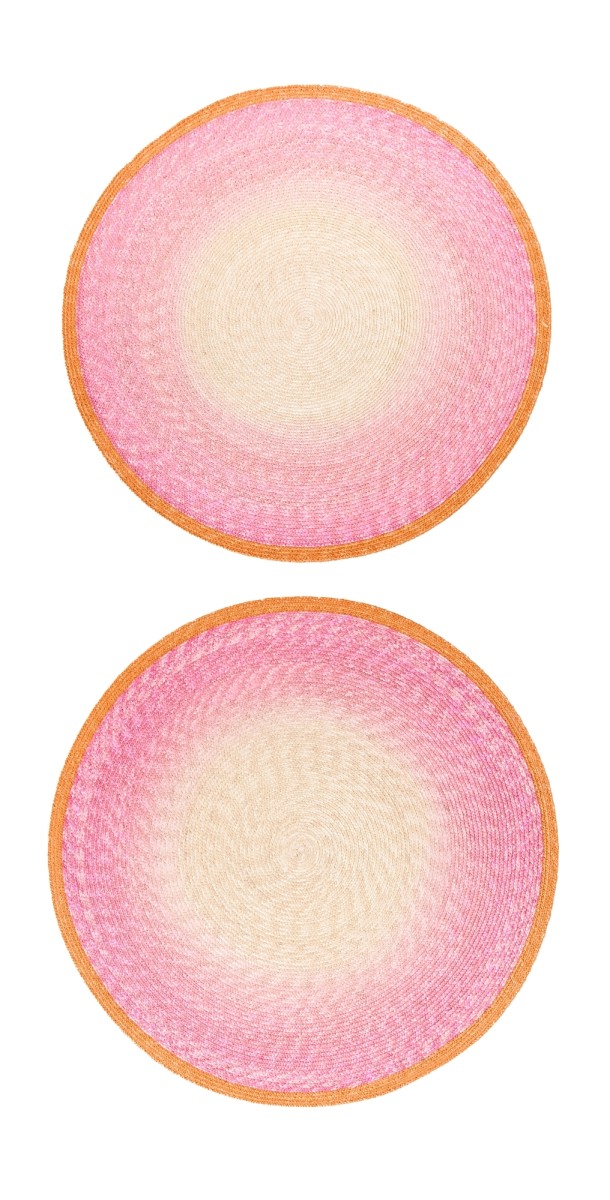 La DoubleJ Handpainted Sunset Placemats Set of 2 Gradient