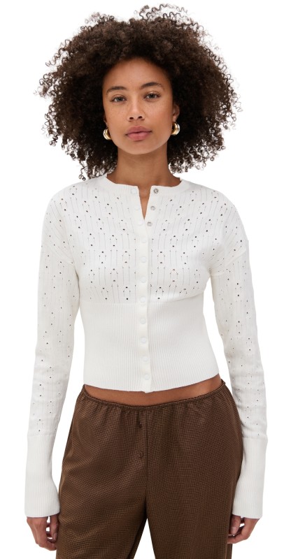 Lioness Head In The Clouds Cardigan Cream