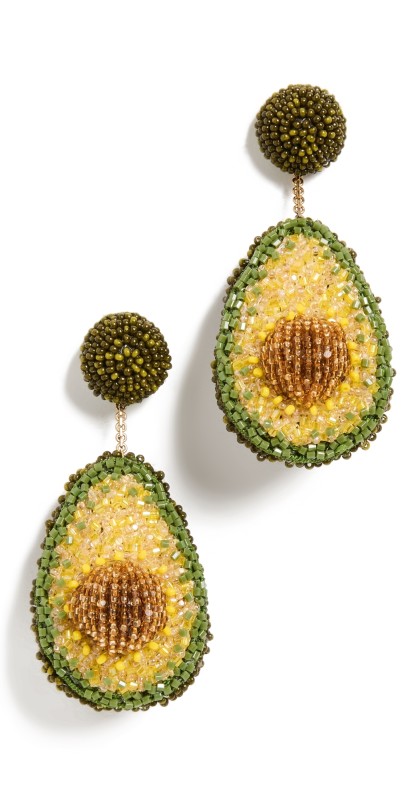 Deepa Gurnani Deepa Gurnani Avocado Earrings Gr