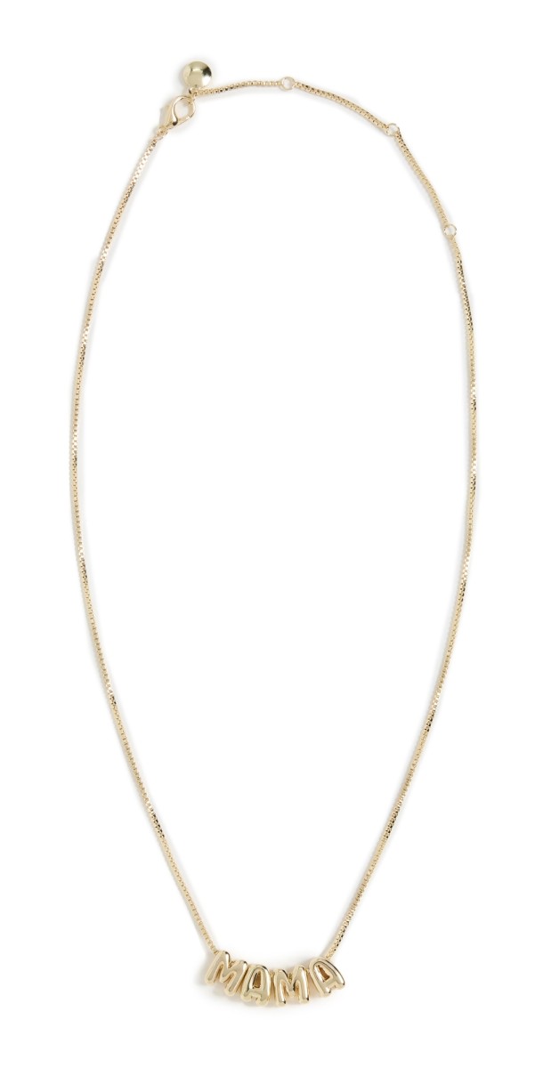 BaubleBar Mama Necklace Gold