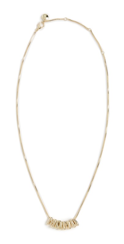 BaubleBar Mama Necklace Gold