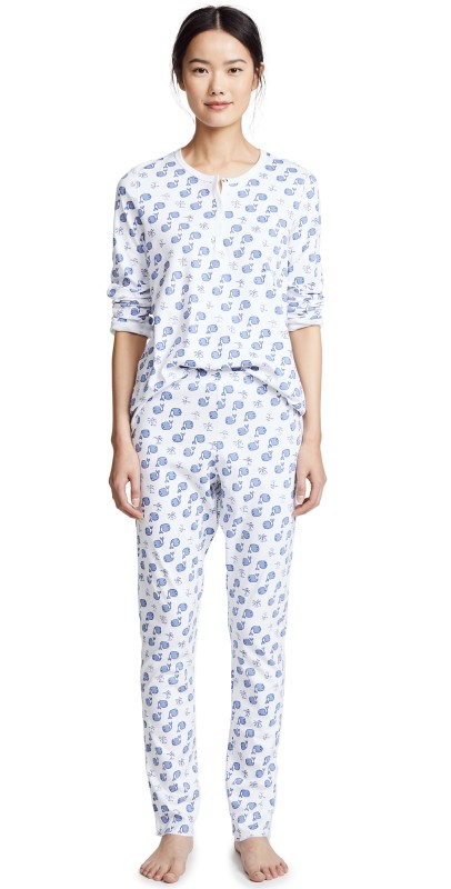 Roller Rabbit Moby PJ Set Blue