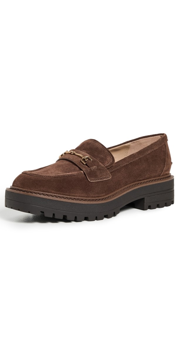 Sam Edelman Lea Platform Loafers Mustang Brown