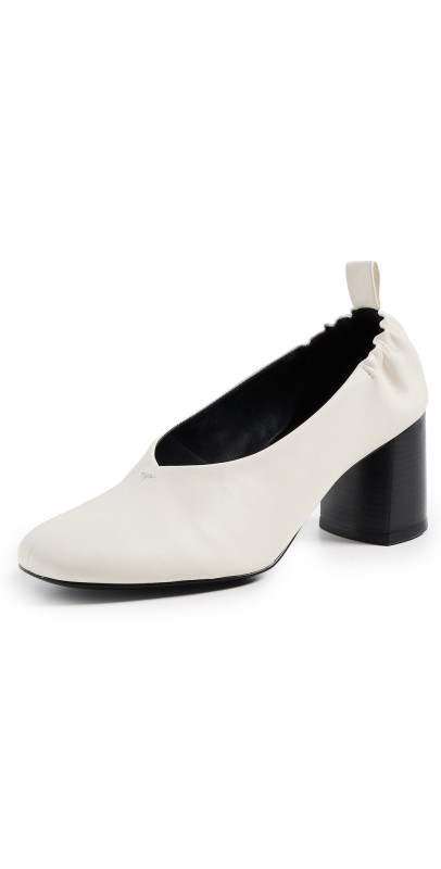 3.1 Phillip Lim Nadia Heeled Ballerina Pumps White