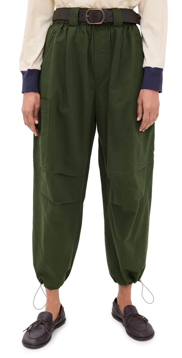 Sea Sullivan Sportswear Belted Cargo Pants Ivy