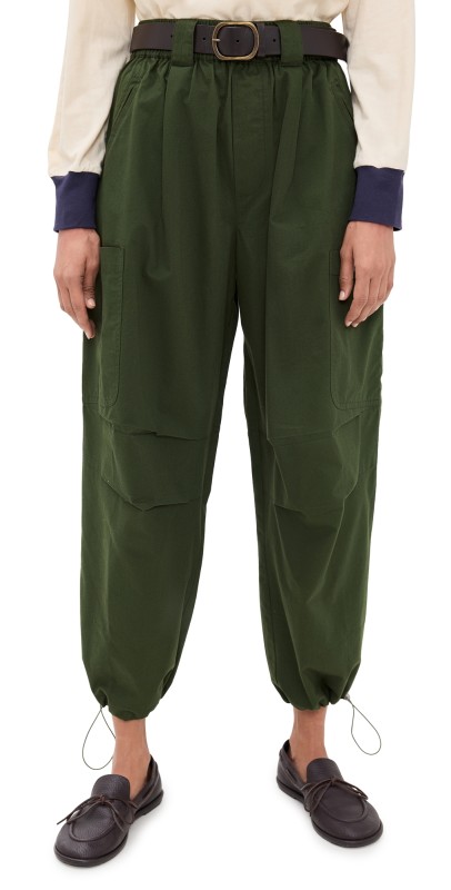 Sea Sullivan Sportswear Belted Cargo Pants Ivy