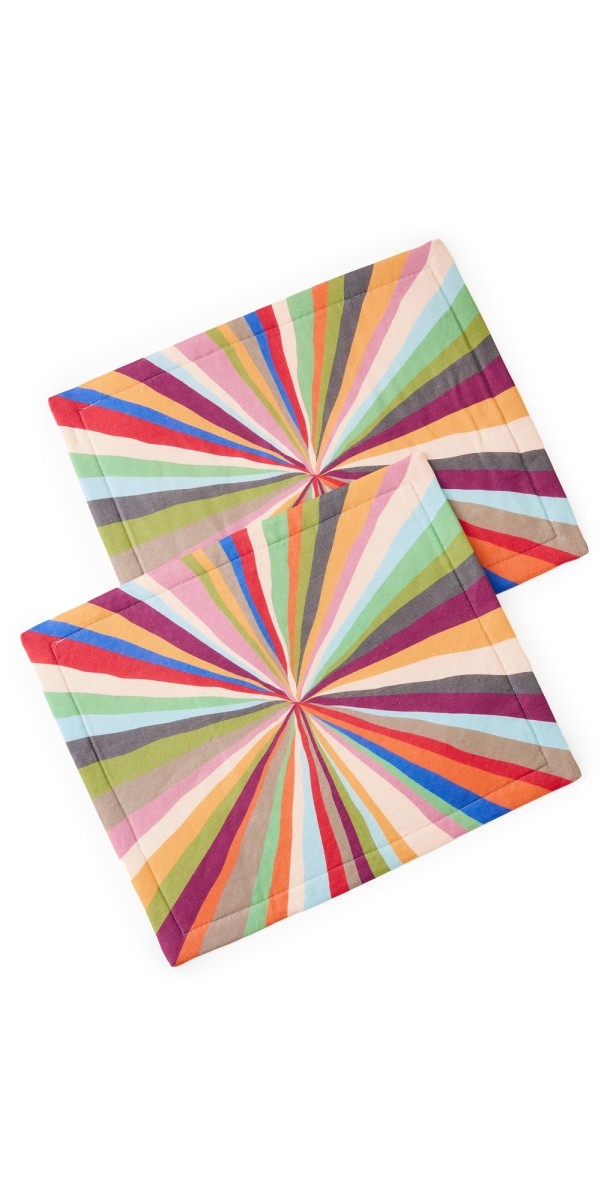 La DoubleJ Tablemat Set of 2 (35x45) Rainbow Rays