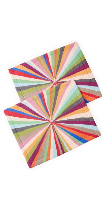 La DoubleJ Tablemat Set of 2 (35x45) Rainbow Rays
