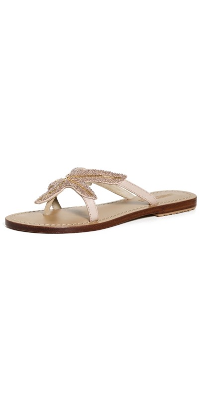 Mystique Beaded Sandals Pale Pink