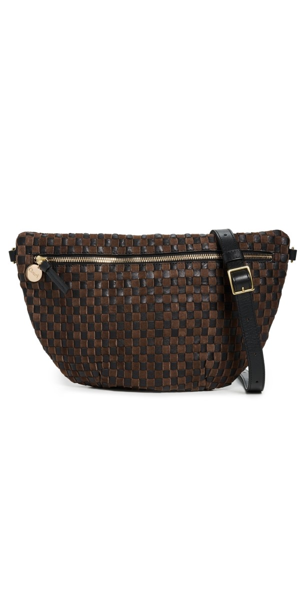 Clare V. Grande Fanny Pack Black/Chocolat