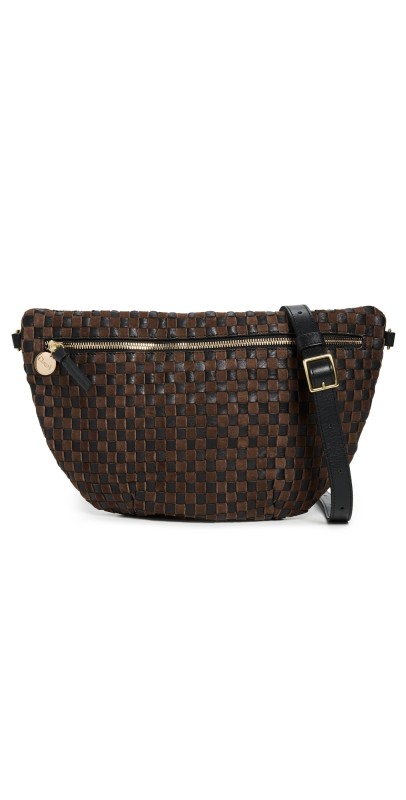 Clare V. Grande Fanny Pack Black/Chocolat