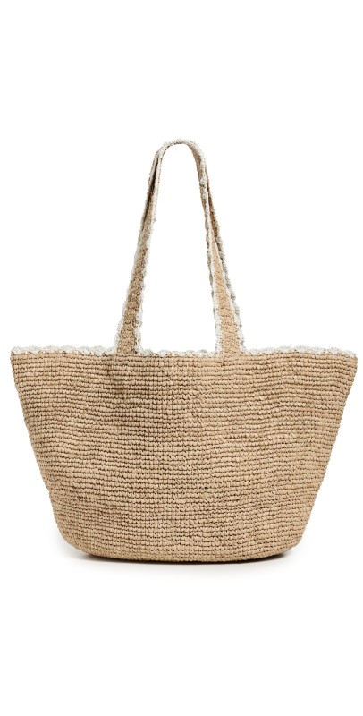BTB Los Angeles Odesa Tote Natural/Whit