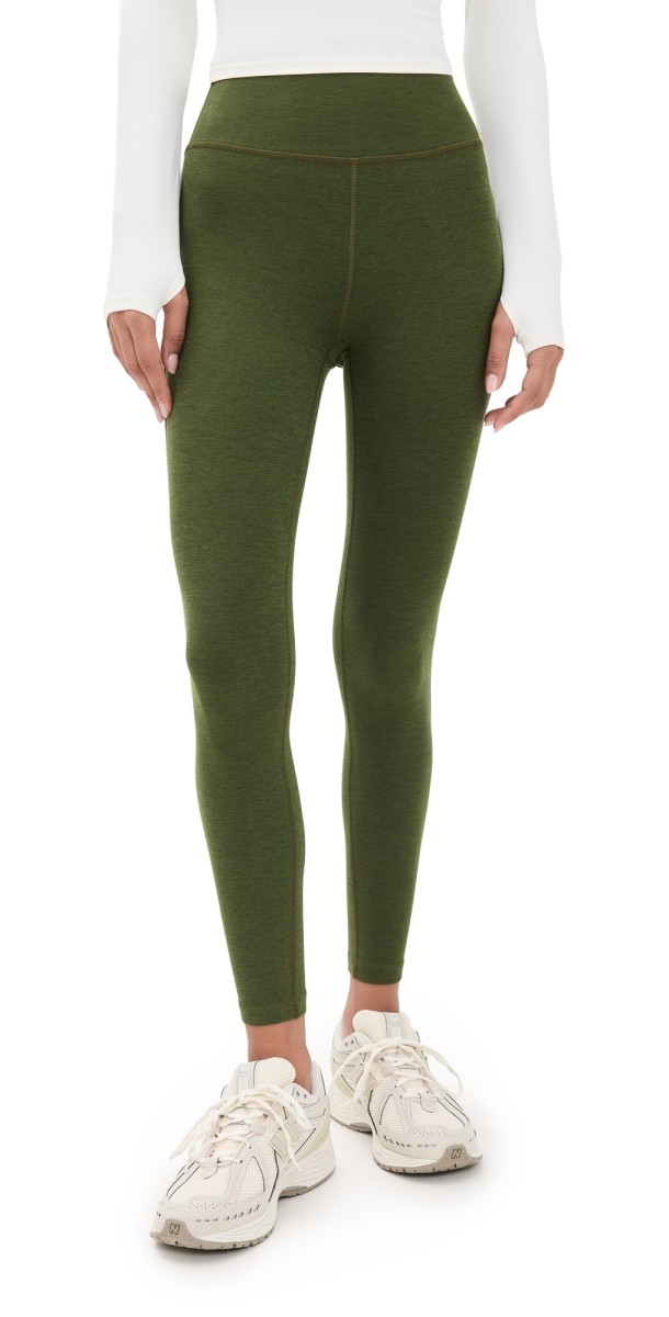 Beyond Yoga Spacedye Ready Midi Leggings Army Green Heather