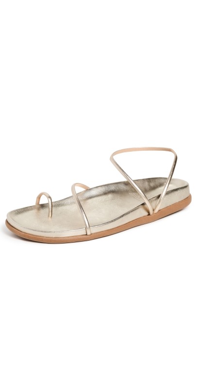 Ancient Greek Sandals Kansiz Footbed Sandals Platinum