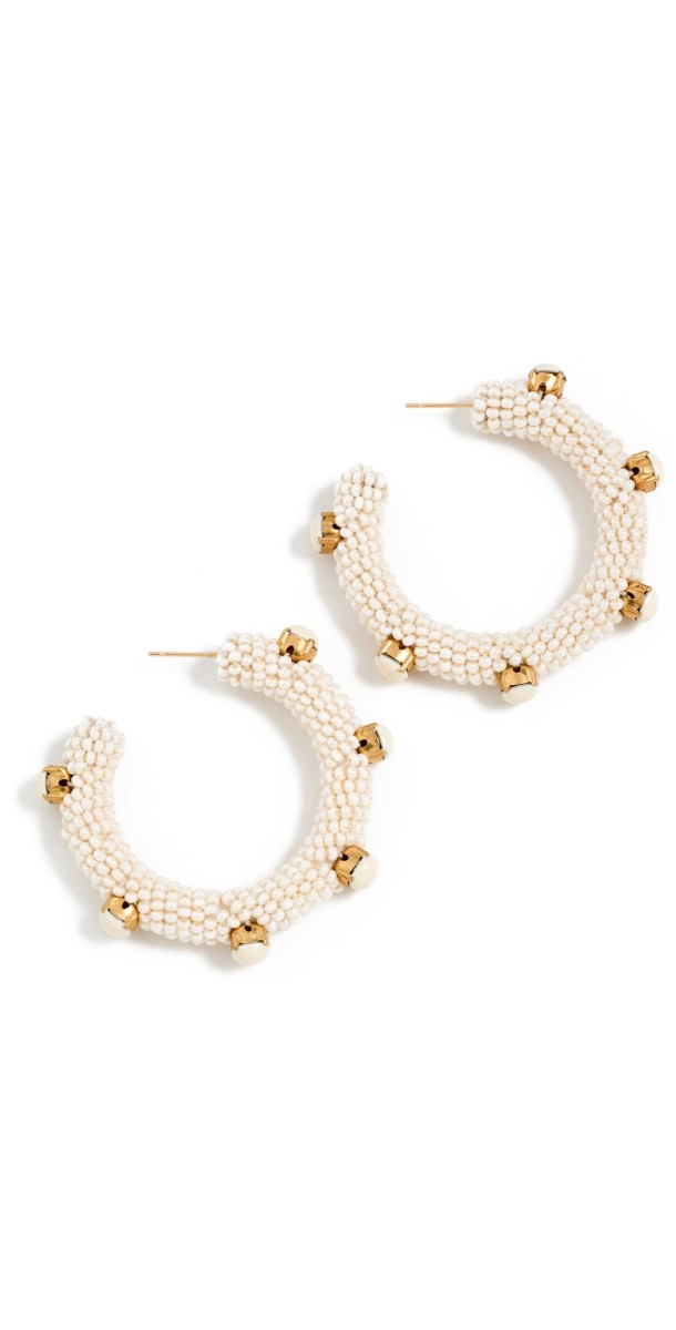 Deepa Gurnani Deepa by Deepa Gurnani Hayes Earrings Ivory