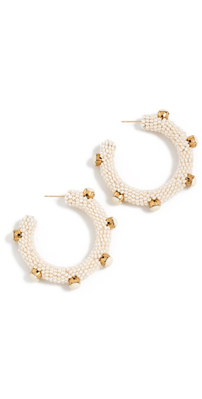 Deepa Gurnani Deepa by Deepa Gurnani Hayes Earrings Ivory