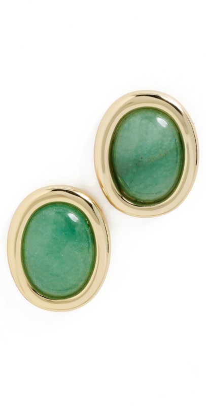 Luv Aj Sunset Stone Studs Gold