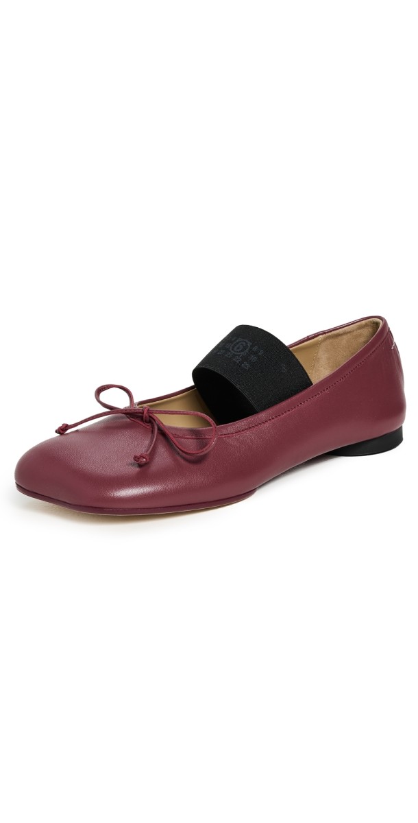 MM6 Maison Margiela Ballet Shoes Windor Wine