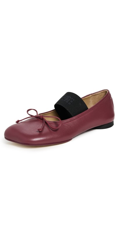 MM6 Maison Margiela Ballet Shoes Windor Wine