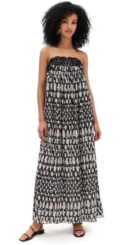 MISA Vashti Dress Abstract Geo Chf