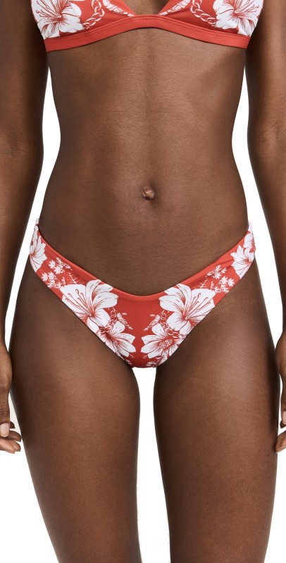 FARM Rio Floral Chains Bikini Bottoms Floral Chains Red