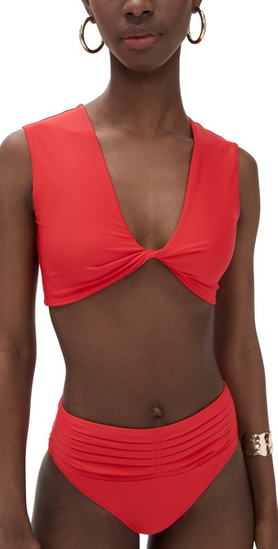 Ramy Brook Oliwia Bikini Top Flame