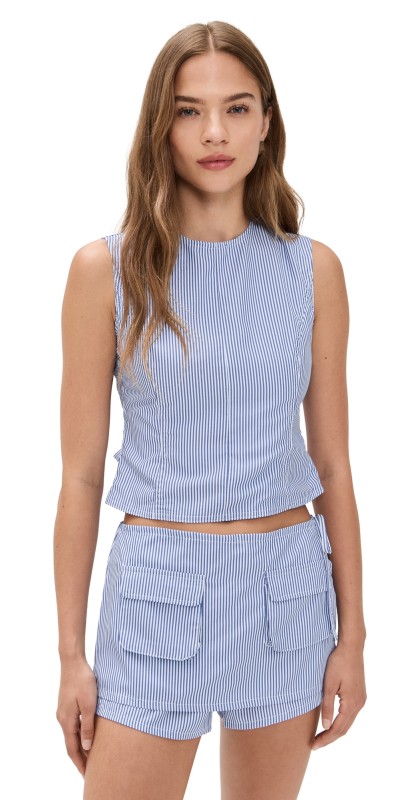 Lioness Countryside Top Blue Stripe