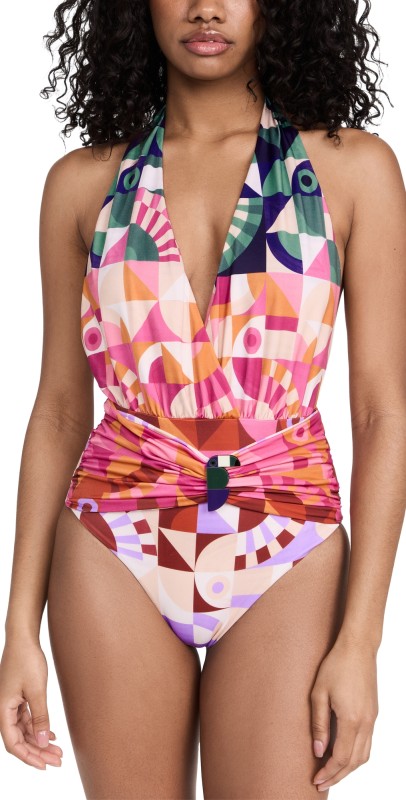 FARM Rio Ombre Graphic Toucans One Piece Ombre Graphic Toucans Multi