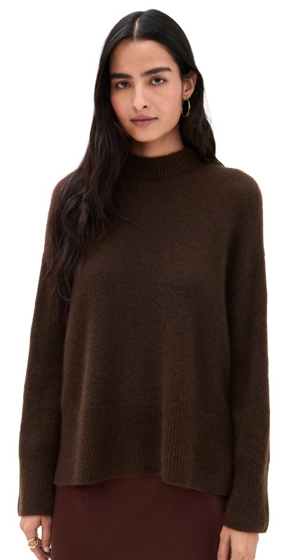 RAILS Miranda Cashmere Sweater Chocolate