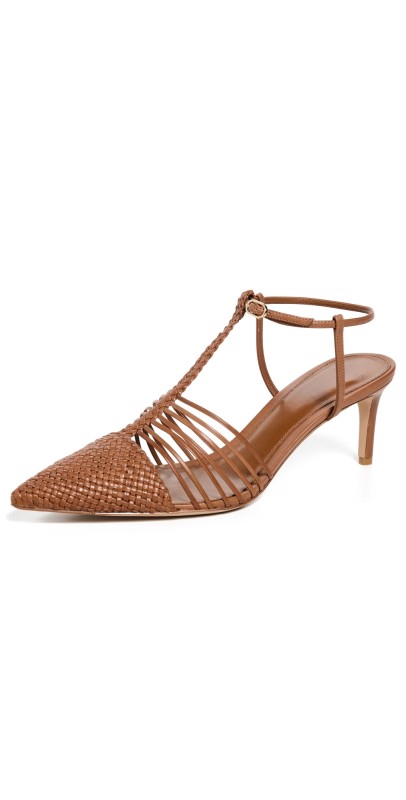 Alexandre Birman Nessa Woven 60mm Heels Espresso