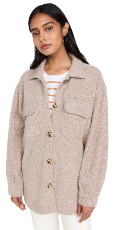 Z Supply Tucker Jacket Heather Latte