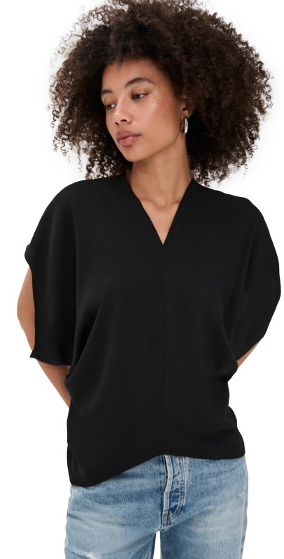 MM6 Maison Margiela Short Sleeved Top Black