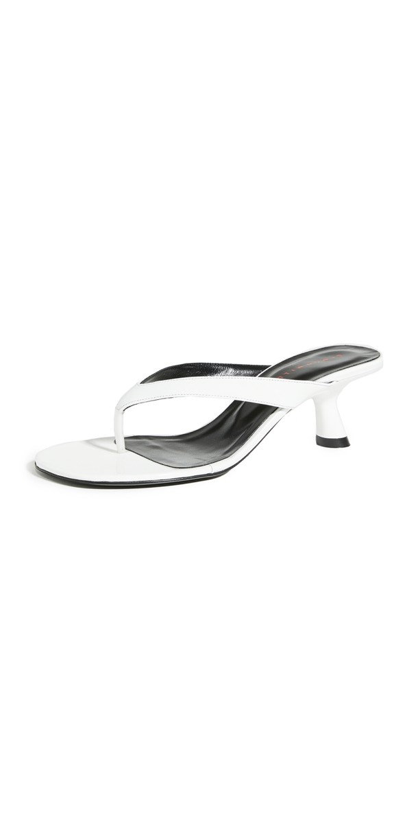 SIMONMILLER Beep Thong Sandals White
