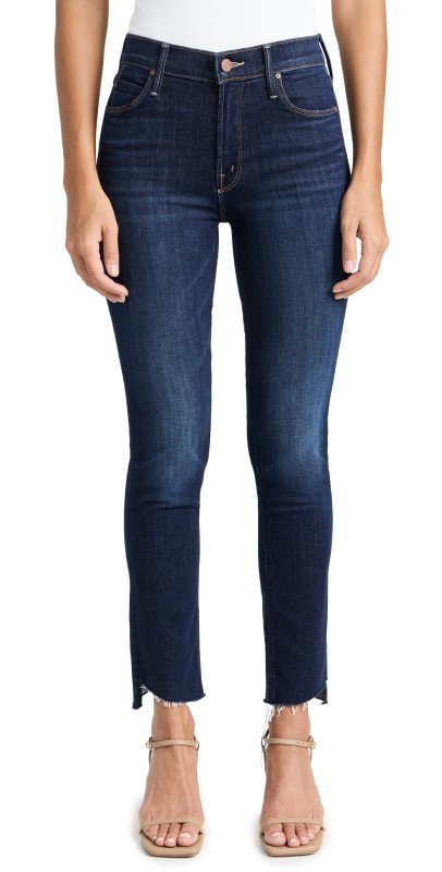 MOTHER The Mid Rise Dazzler Ankle Step Jean Off Limits