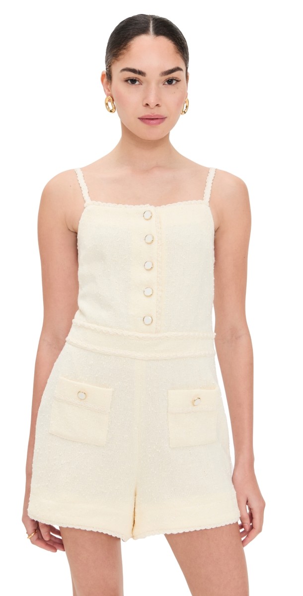 SIMKHAI Ginny Romper Ivory
