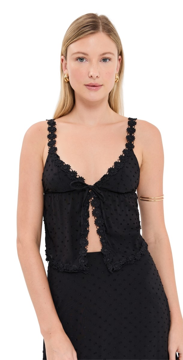 Peixoto Sienna Top Black Lotus