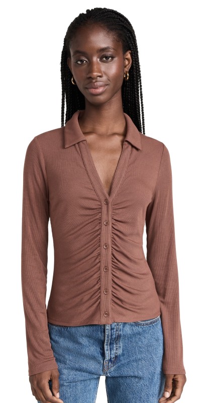 PAIGE Lafayette Top Rosewood