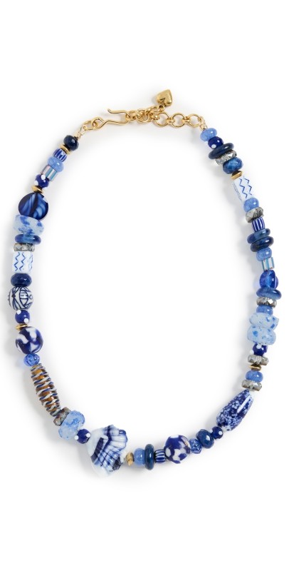 Brinker + Eliza Surf's Up Necklace Blue Mult