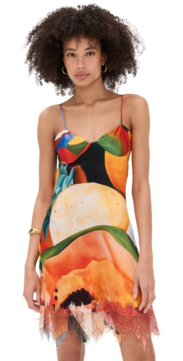 Donde Esteban Salpicon Silk Dress Multi