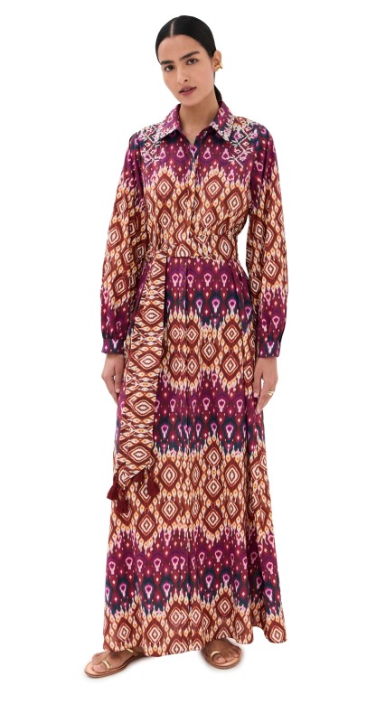 Figue Daisy Dress Graduated Ikat Multi