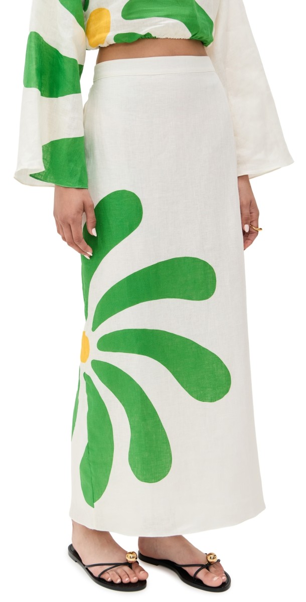 Cala de la Cruz Magda Skirt Riviera Egret