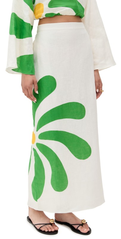 Cala de la Cruz Magda Skirt Riviera Egret