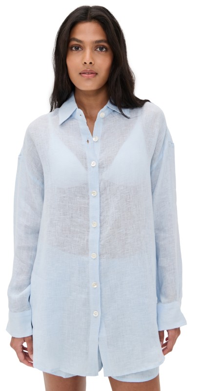 Vitamin A Playa Boyfriend Shirt Celeste