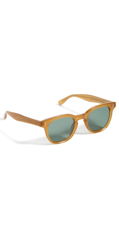 Illesteva Veneto Honey Olive Flat Lenses Honey w/ Olive Flat Lenses