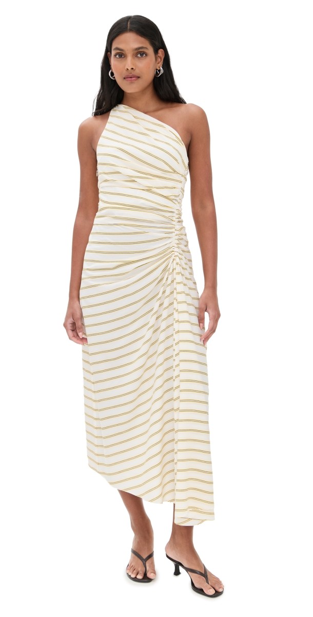 A. L.C. Carolyn Dress Canary Stripe