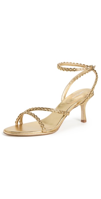 Larroudé Milanina Mini Sandals Gold